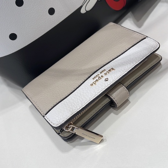 Kate Spade Leila Medium Compact Bifold Wallet 
Light Sand Multi - Picture 6 of 16